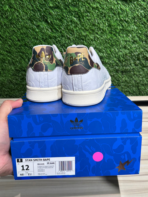adidas Stan Smith Bape 30th Anniversary White Sz 12