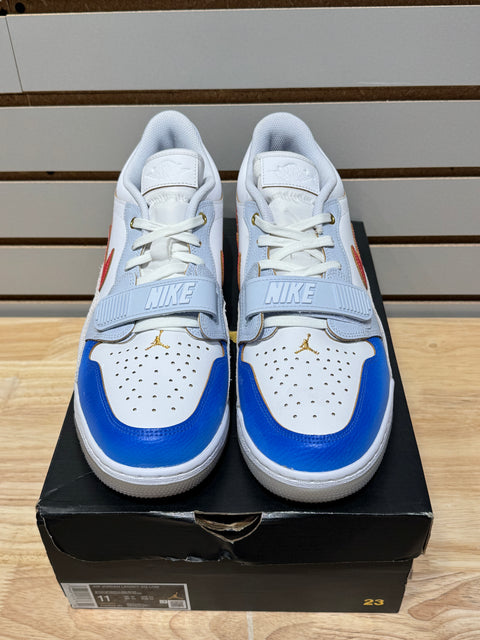 Jordan Legacy 312 Low White Game Royal University Red Sz 11