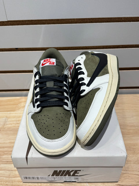 Jordan 1 Retro Low OG SP Travis Scott Medium Olive Sz 7M