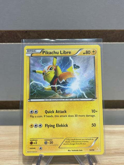 Pikachu Libre (14 - Non-Holo) - Pokemon XY Trainer Kit: Pikachu Libre & Suicune (PR)
