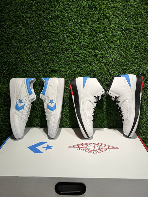 Jordan 2 Retro & Converse Fastbreak Mid Alumni Pack Sz 11M