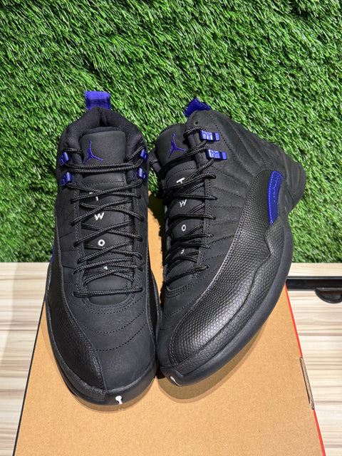 Jordan 12 Retro Black Dark Concord Sz 10