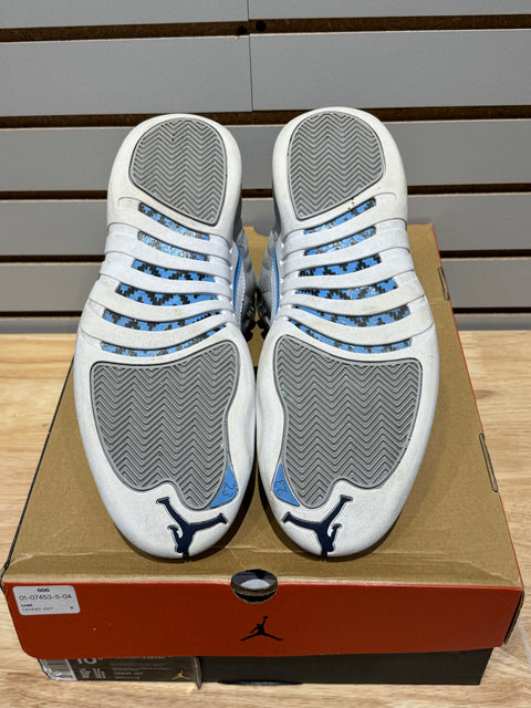 Jordan 12 Retro Grey University Blue Sz 10.5