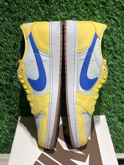Jordan 1 Retro Low OG SP Travis Scott Canary (Women's) Sz 12.5M