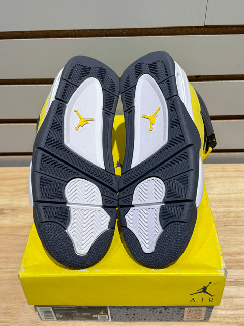 Jordan 4 Retro Lightning (2021) (GS) Sz 5Y