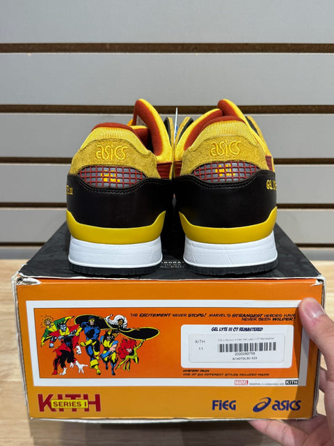 ASICS Gel-Lyte III '07 Remastered Kith Marvel X-Men Wolverine 1980 Opened Box (Trading Card Not Included) Sz 11