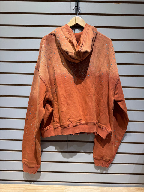 Vale Forever Classico Zip Up Hoodie Orange Sz 2XL