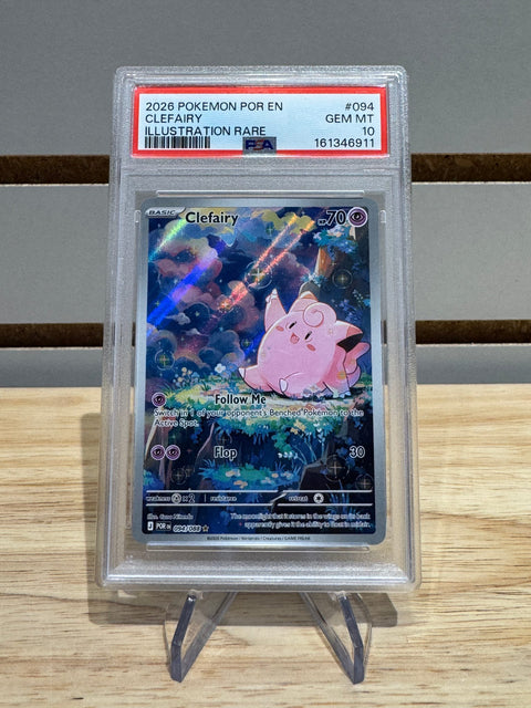 Clefairy 094/088 Pokemon Perfect Order Illustration Rare IR PSA 10