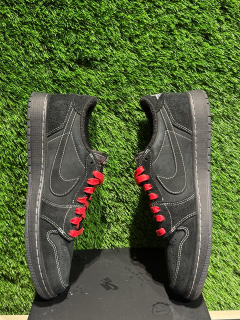 Jordan 1 Retro Low OG SP Travis Scott Black Phantom Sz 11