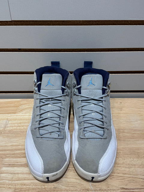 Jordan 12 Retro Grey University Blue Sz 10.5
