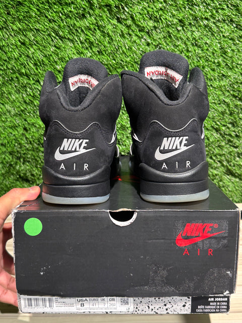 Jordan 5 Retro OG Black Metallic Reimagined Sz 8M