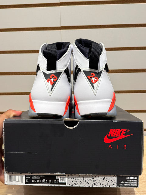 Jordan 7 Retro White Infrared Sz 12