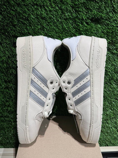 adidas Rivalry Low Consortium White Silver Metallic Sz 9.5