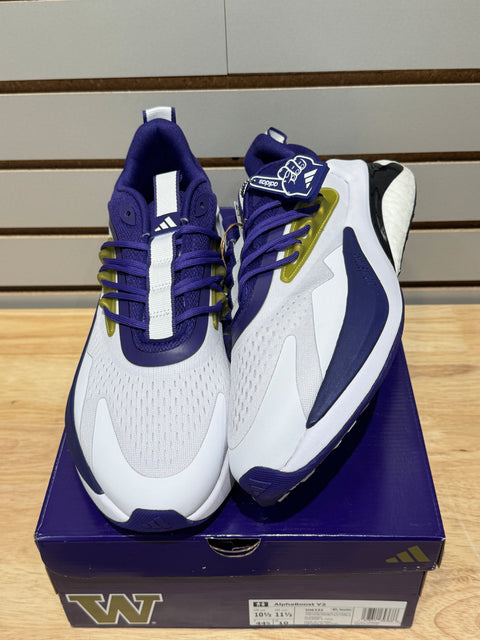 adidas Washington Huskies Alphaboost V2 Sz 10.5