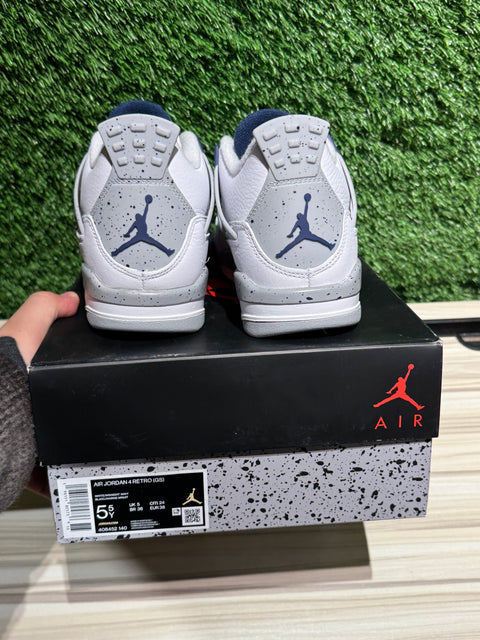 Jordan 4 Retro Midnight Navy (GS) Sz 5.5Y