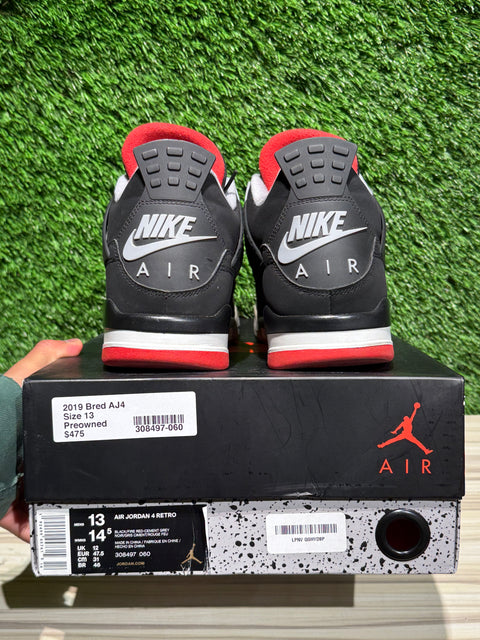 Jordan 4 Retro Bred (2019) Sz 13
