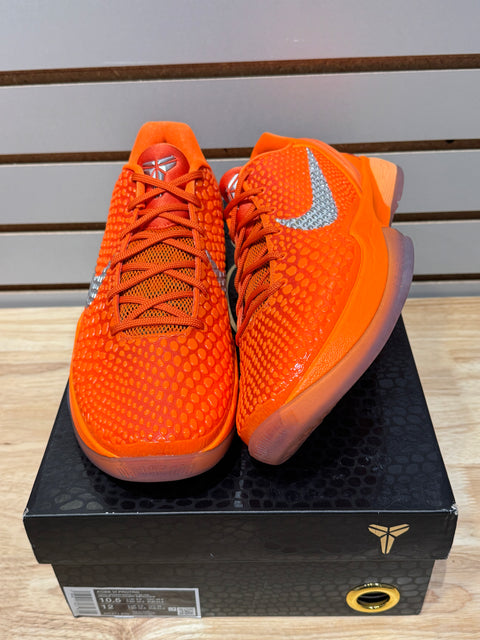 Nike Kobe 6 Protro Total Orange Sz 10.5