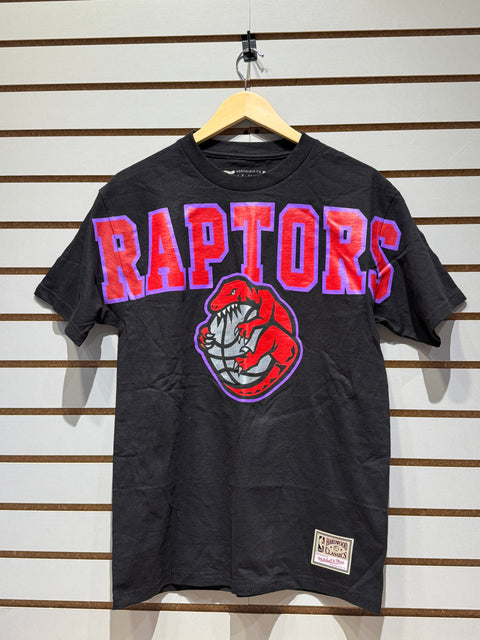 Mitchell & Ness Womens Logo SS Tee Toronto Raptors Black Sz M