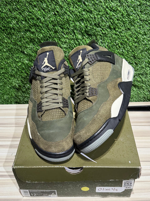 Jordan 4 Retro SE Craft Medium Olive Sz 12.5M