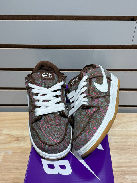 Nike SB Dunk Low Pro Paisley Brown Sz 7