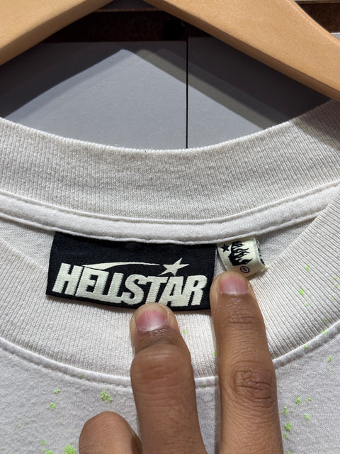 Hellstar Studios Brick Wall T-shirt White Sz S