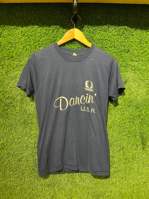 True Vintage 70s Single Stitch The Nashville Network "Dancin' USA" Screen Stars Tag Sz M