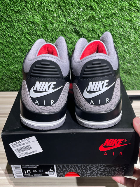 Jordan 3 Retro OG Black Cement (2024) Sz 10