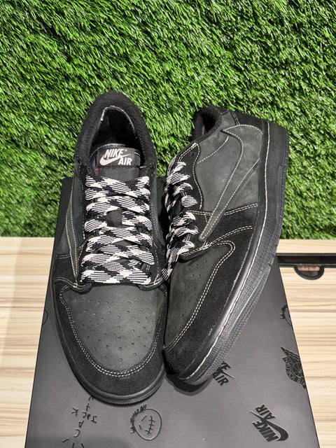 Jordan 1 Retro Low OG SP Travis Scott Black Phantom Sz 12M