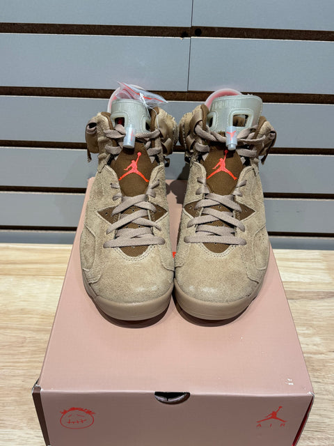 Jordan 6 Retro Travis Scott British Khaki Sz 6.5M