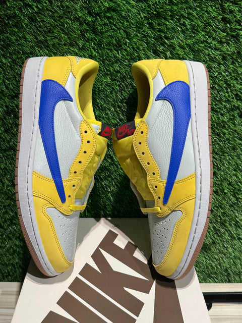 Jordan 1 Retro Low OG SP Travis Scott Canary (Women's) Sz 11.5M/13W