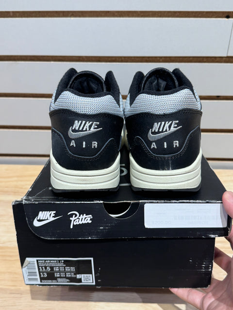 Nike Air Max 1 Patta Waves Black (with Bracelet) Sz 11.5