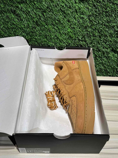 Nike Air Force 1 Low SP Supreme Wheat Sz 11.5M