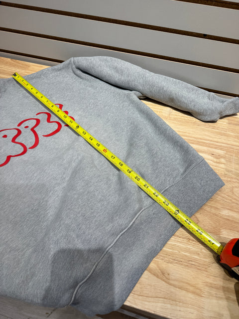 PURPLE BRAND HWT Fleece Crewneck 'Heather' Sz L