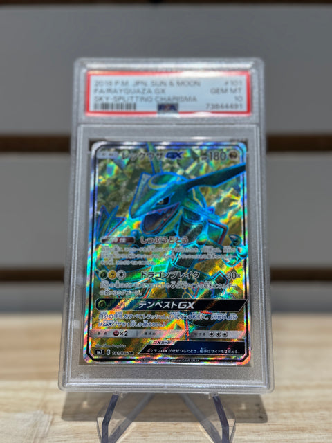 Pokémon Rayquaza GX - 101/096 - SM7: Sky-Splitting Charisma (SM7) PSA 10