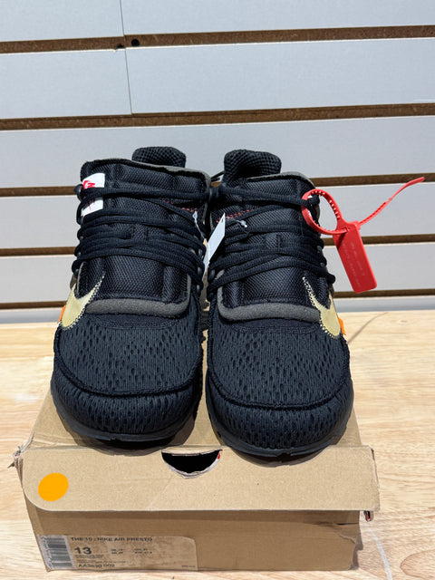 Nike Air Presto Off-White Black (2018) Sz 13