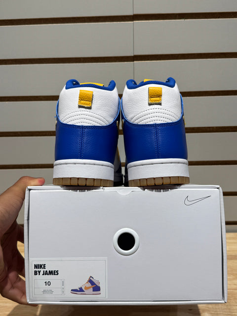 Nike Dunk High Blue Yellow Gum By You Sz 10
