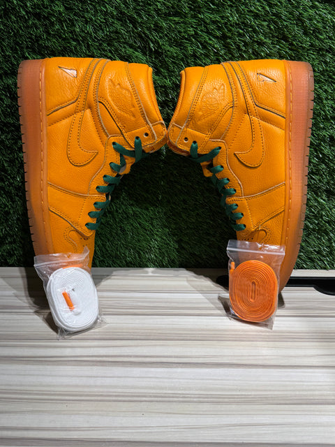Jordan 1 Retro High Gatorade Orange Peel Sz 8.5M