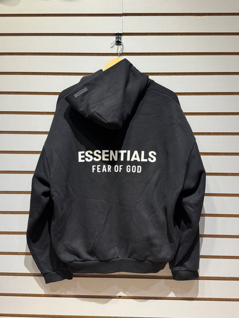 Fear of God Essentials Fleece Hoodie (FW24) Black Sz XS