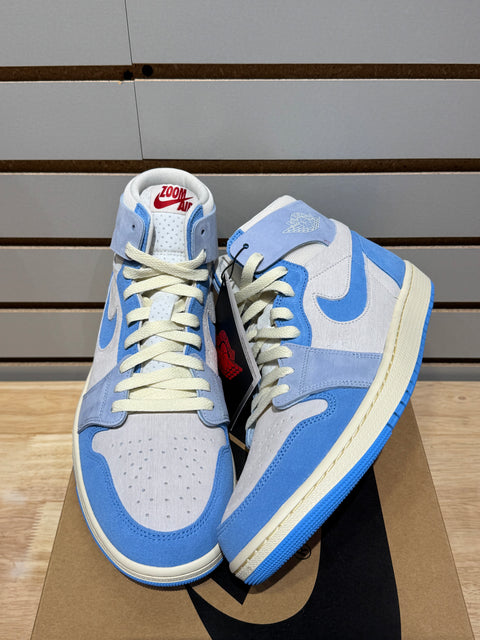 Jordan 1 High Zoom Air CMFT 2 Phantom University Blue (Women's) Sz 10M