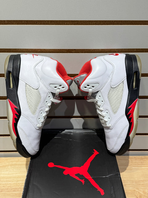 Jordan 5 Retro Fire Red Silver Tongue (2020) Sz 9.5