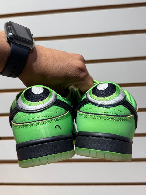 Nike SB Dunk Low The Powerpuff Girls Buttercup Sz 4M
