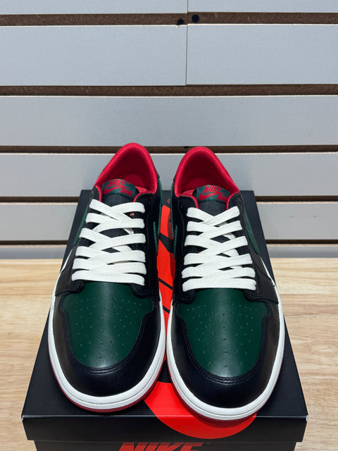 Jordan 1 Retro Low OG Gorge Green Varsity Red (Women's) Sz 10.5W/9M