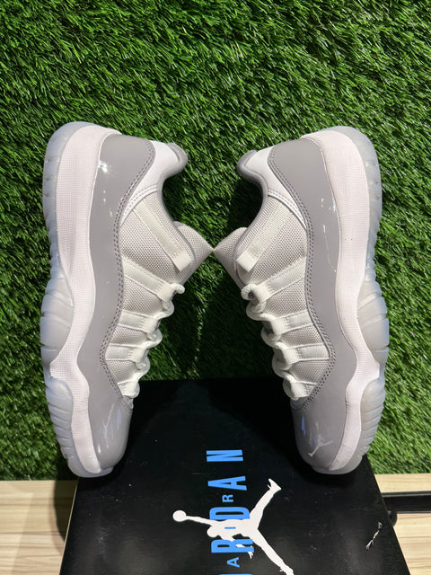 Jordan 11 Retro Low Cement Grey Sz 5.5Y/7W