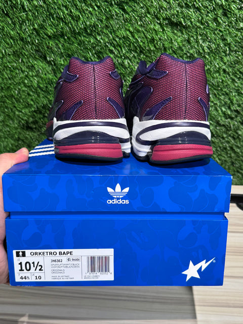 adidas Orketro Bape Dark Purple Sz 10.5