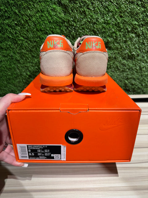 Nike LD Waffle sacai CLOT Kiss of Death Net Orange Blaze Sz 8M