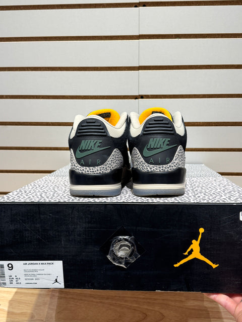 Jordan 3 Retro & Nike Air Max 1 atmos Pack Sz 9