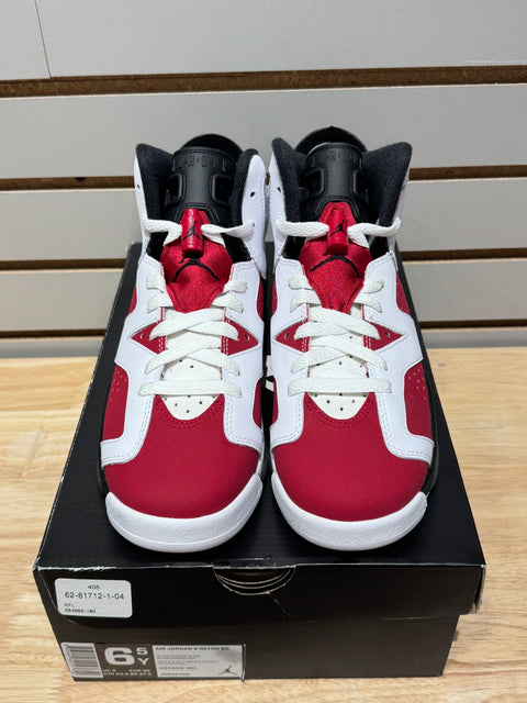Jordan 6 Retro Carmine (2014) (GS) Sz 6.5Y