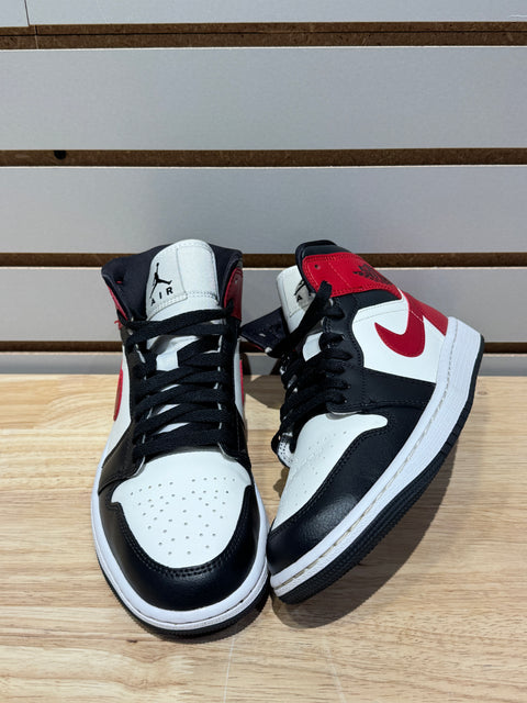 Jordan 1 Mid Gym Red Off Noir (Women's) Sz 6M