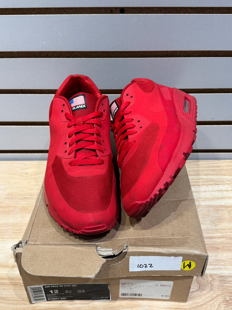 Nike Air Max 90 Hyperfuse Independence Day Red Sz 12