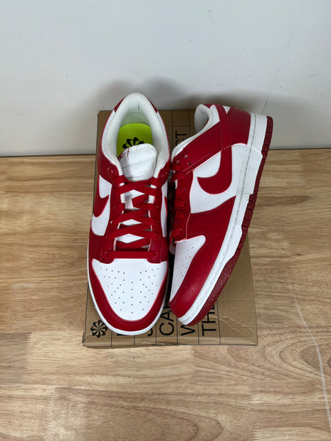 DS Next Nature White Gym Red Nike Dunk Low Sz 10W/8.5M